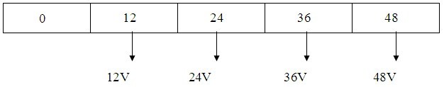 多路不同电压输出12V�?4V�?6V�?8V